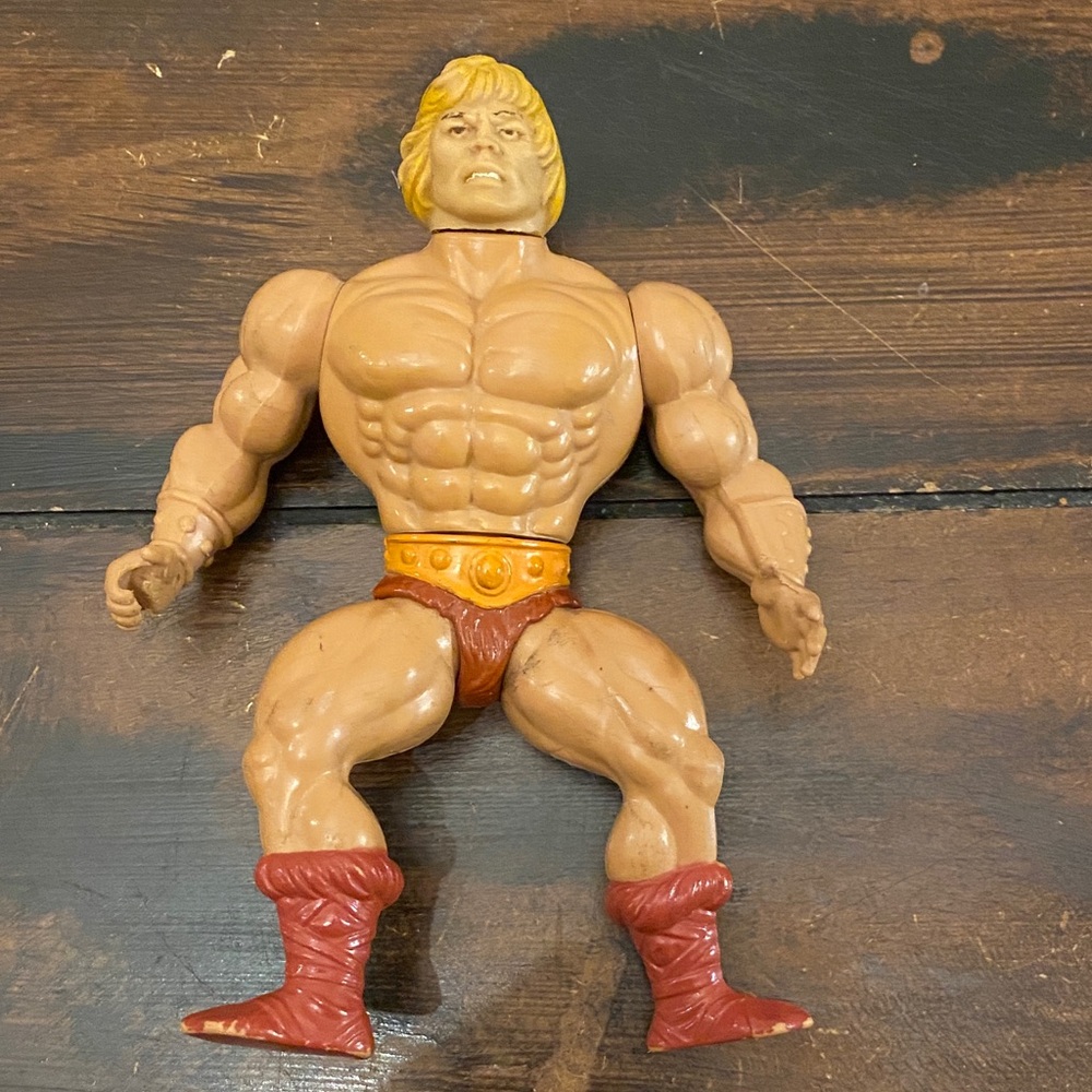 Vintage 1981 Mattel He-Man action figure from the Masters of the Universe